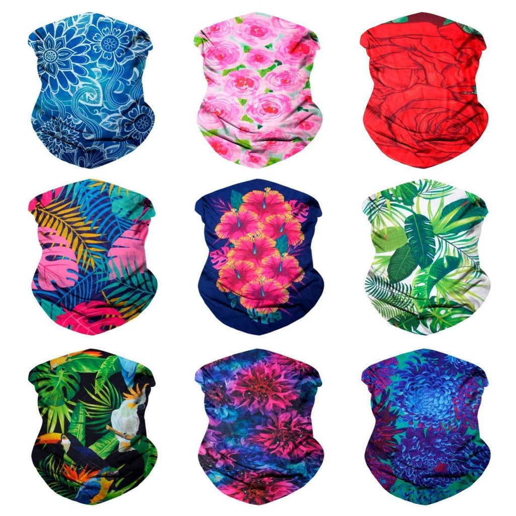 Floral Seamless Face Mask Series-Festival Shred