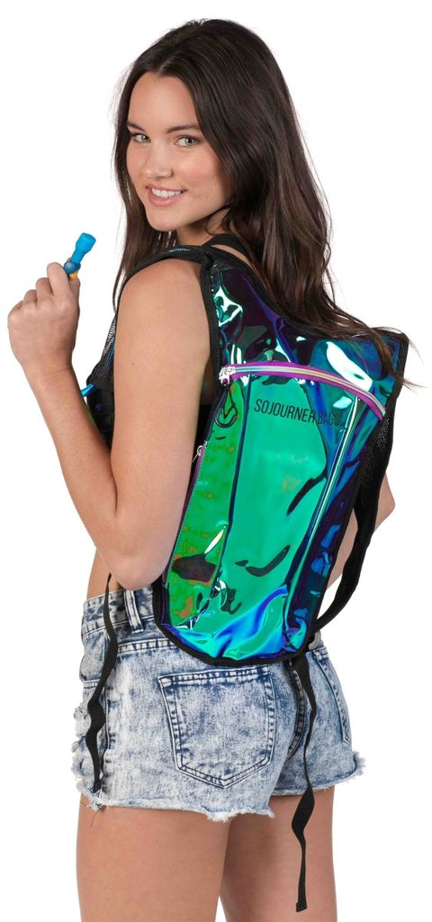 Iridescent Forest Hydration Pack-Festival Shred