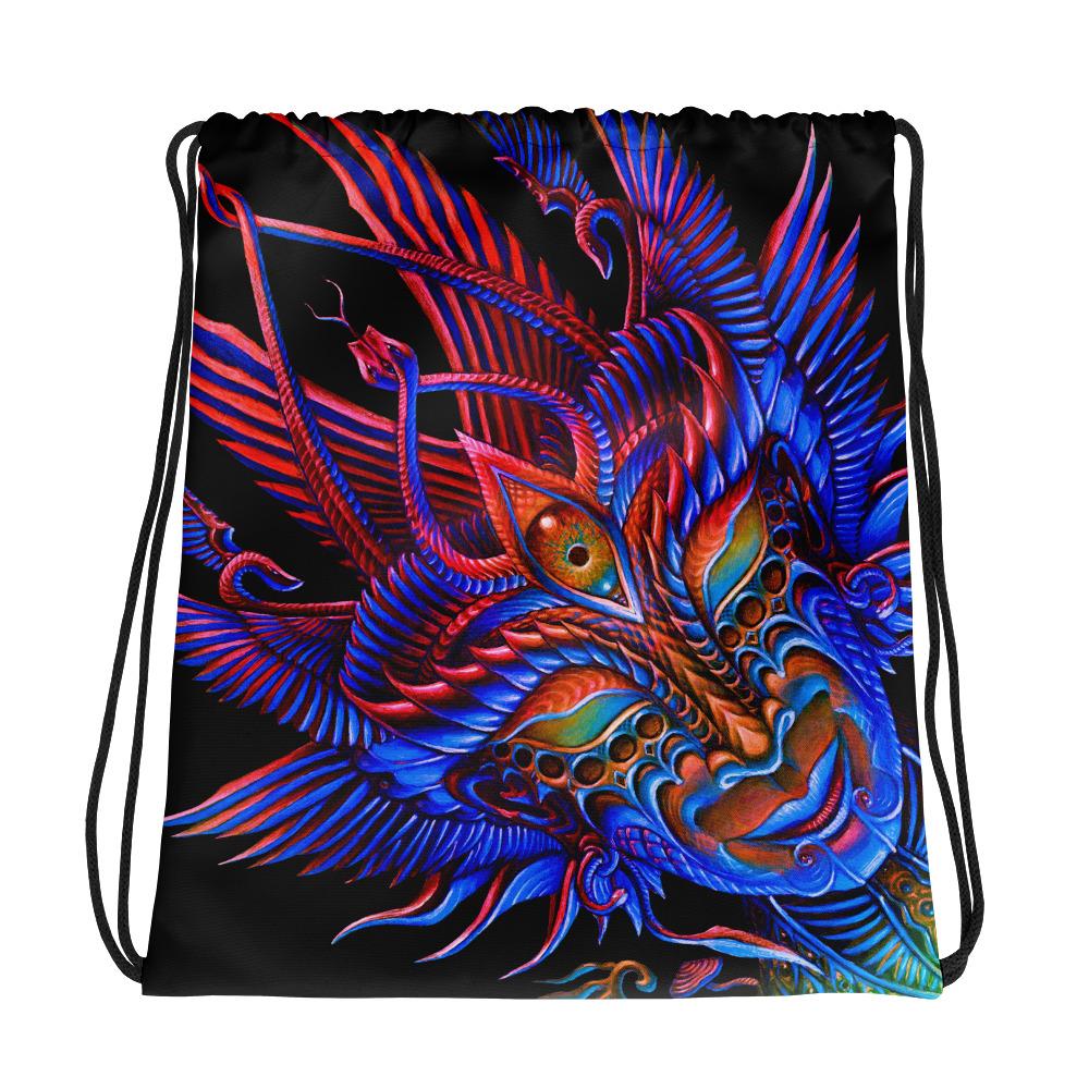 Mycelia Rainbow Drawstring Bag by Vajra-Festival Shred