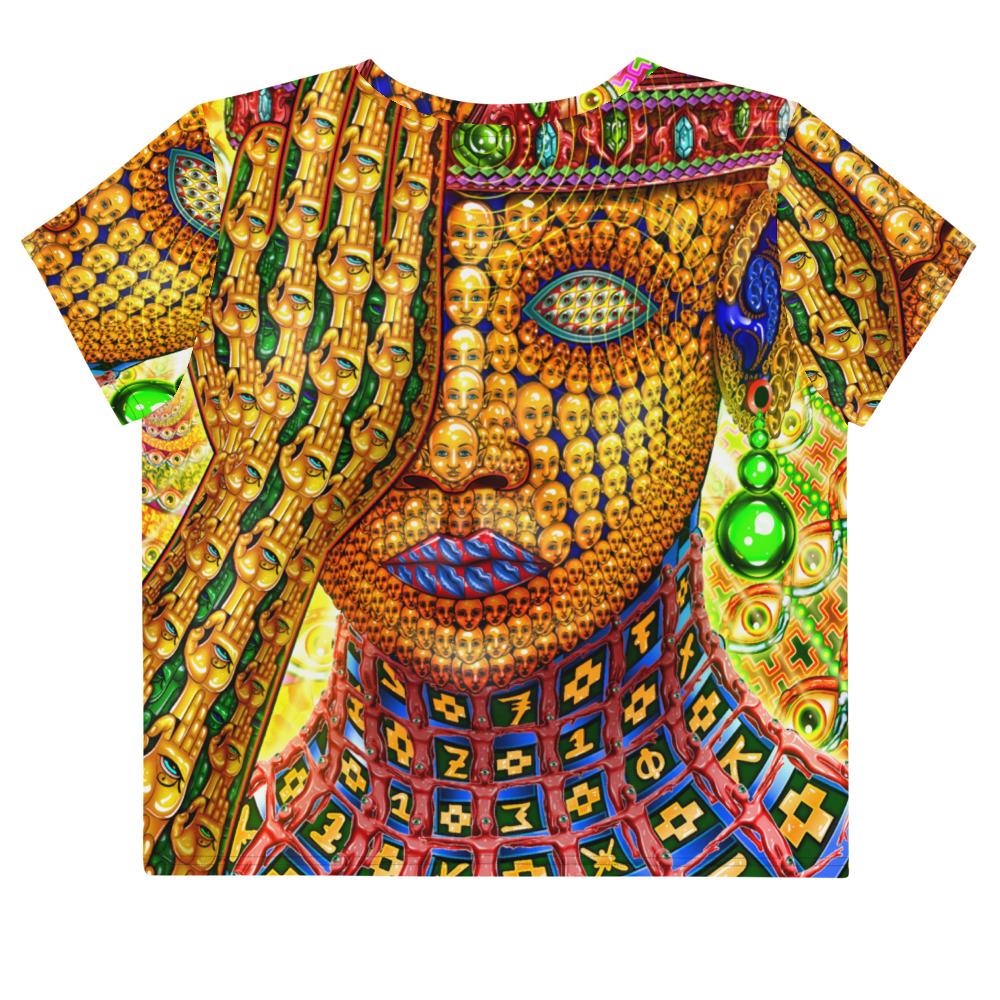 Overclocked Cortex Crop Tee by Salvia Droid-Festival Shred