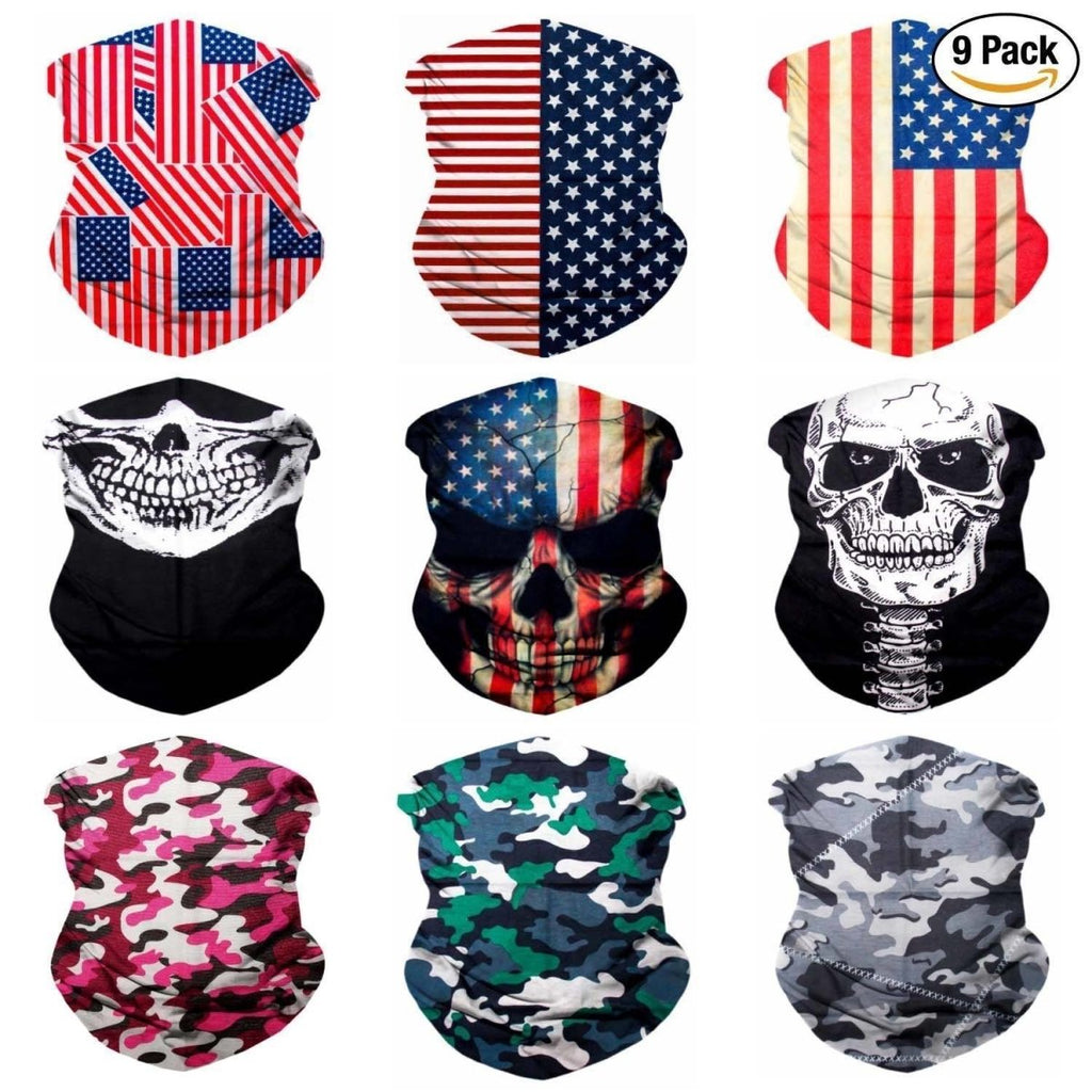 Patriotic Seamless Face Mask Series-Festival Shred