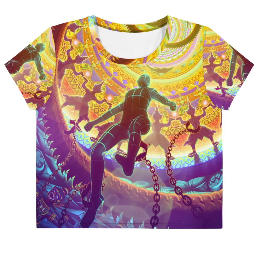 Rise To The Call Crop Tee by Salvia Droid-Festival Shred