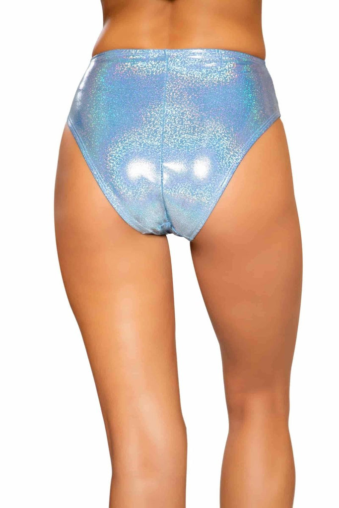 Shimmer Glow High Waisted Shorts-Festival Shred