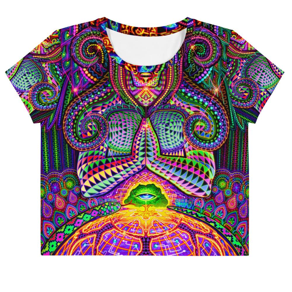 The God Source Crop Tee by Salvia Droid-Festival Shred