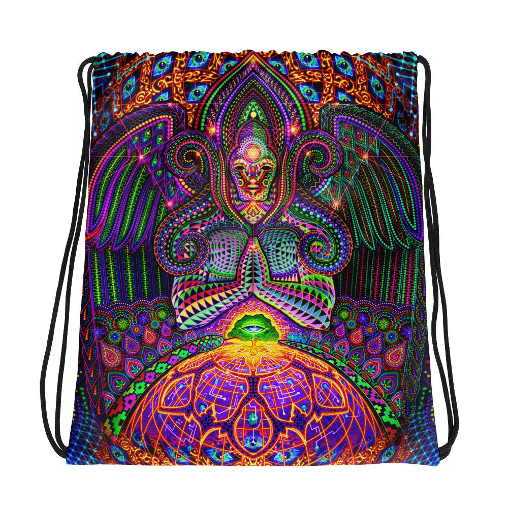 The God Source Drawstring Bag by Salvia Droid-Festival Shred