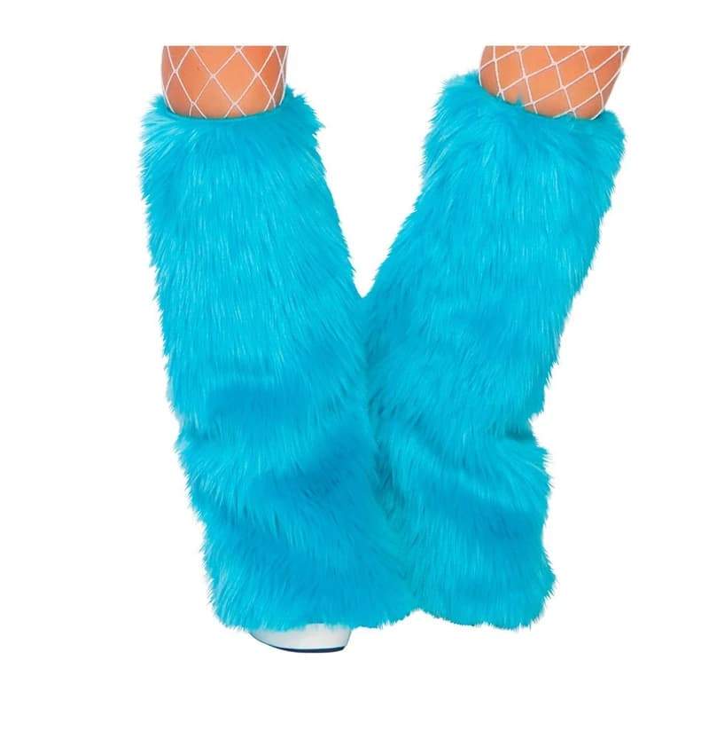 Turquoise Fur Fluffies-Festival Shred